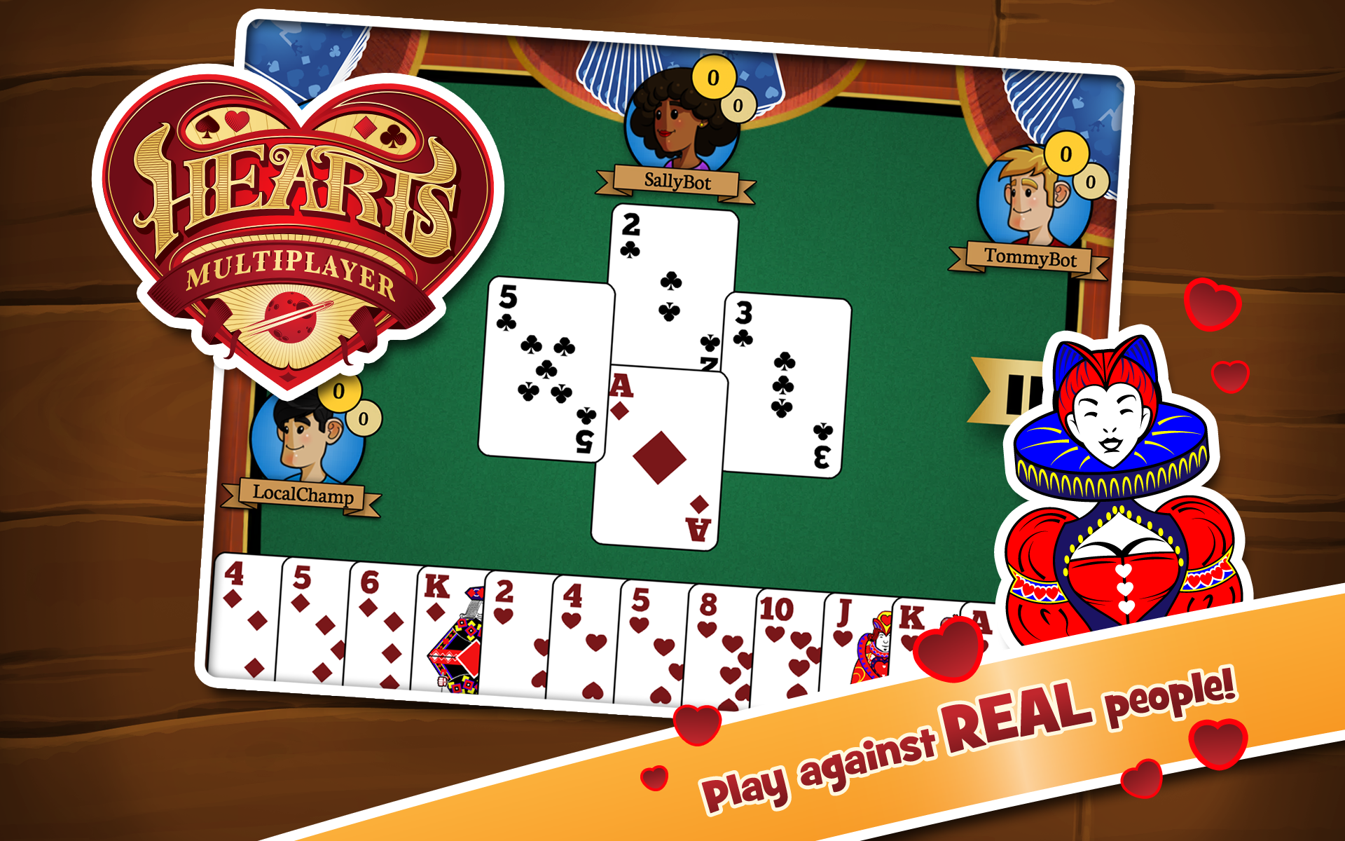 Hearts Gameplay Example